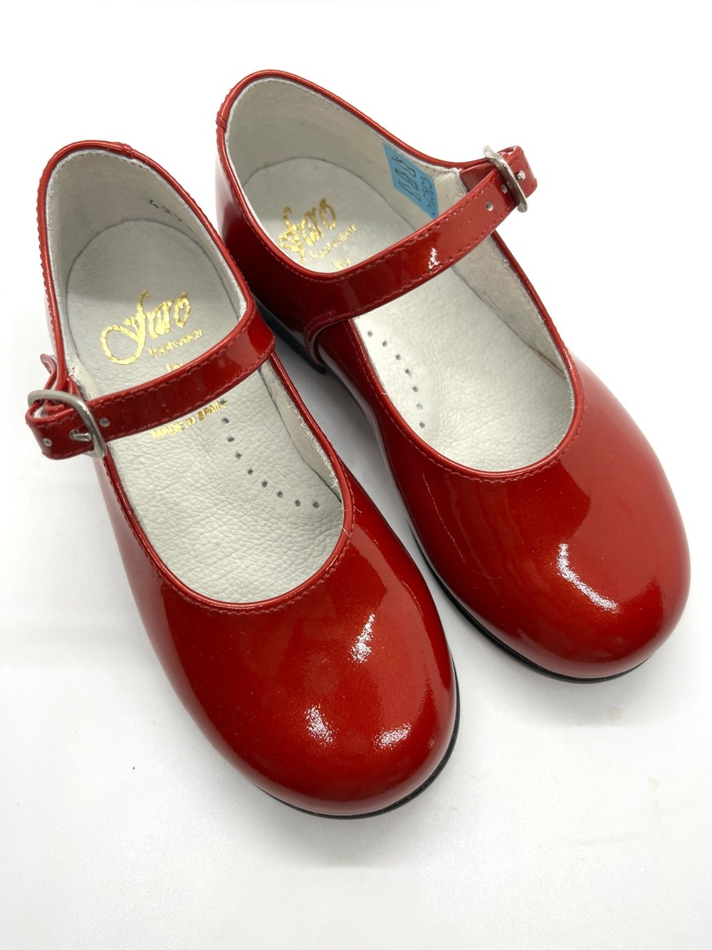 Girls' Red Patent Mary Jane Dress Shoes EURO 24 USA 7 Made in Spain!
